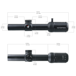 스코프 링이 있는 맞춤형 VictOptics 1-4x20 소형 예산 LPVO 광학 범위 - Product Image 6