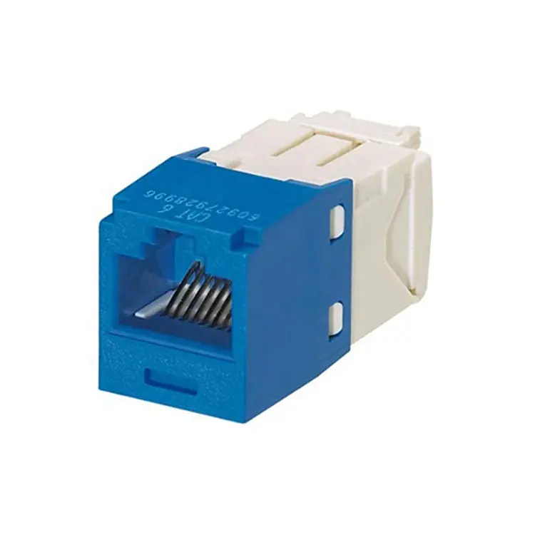 Snap-in ethernet dinrail rj45 keystone jack, cat6 utp 180 graus fêmea rj45 modular 8p8c cat6 keystone jack