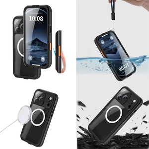 <span class=keywords><strong>Coque</strong></span> de Téléphone <span class=keywords><strong>Étanche</strong></span> IP68 Magnétique Double Face à 360° pour Activités en Plein Air pour <span class=keywords><strong>iPhone</strong></span> 16 17 <span class=keywords><strong>Pro</strong></span> <span class=keywords><strong>Max</strong></span> avec Protecteur d'Écran en Verre Inclus - Product Image 4