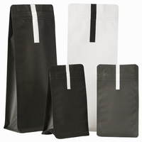 Emballage de café debout refermable personnalisé 100gr 100g 150 g 250g 500g 1kg sacs de café personnalisés biodégradables