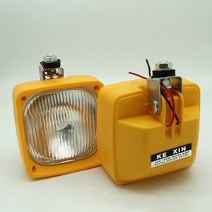 Yellow <b>Working</b> <b>Light</b> 12V DC Halogen Bulb Waterproof Plastic Body For Excavator Boom Lamp - Product Image 4
