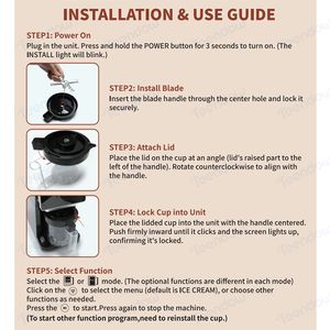 Máquina de Fazer Sorvete e Sobremesas Congeladas Teendow KF-2501, Elétrica para Casa, Congelamento Rápido de Bebidas e Sorvetes - Product Image 5