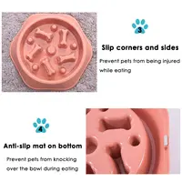 Bowls Food Bowl Rounded Bowls Feeder Plastic Dog Cats Blank Zhejiang Heatpress 2022 Cute Puzzle Pets Pet Slow Food Bowl