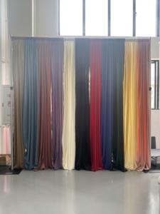 طقم أنابيب وستائر قابل للتعديل من الألومنيوم التلسكوبي لتزيين خلفيات حفلات الزفاف - Product Image 2