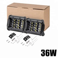 Mini 4 pouces Quad Row LED Work Light 18W 36W 12V 24V Spot Light pour camion Offroad Wholesale