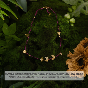 Collier de perles avec breloques lune, plaqué or PVD, acier inoxydable 316L, durable, résistant, bijoux de mode - Product Image 3