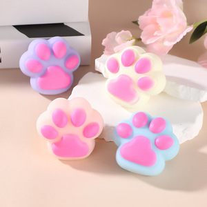 Juguete Antiestrés de TPR con Forma de Pata de Gato, Juguete Blando para Apretar, Lindo Juguete de Pata de Gato para Niños - Product Image 1