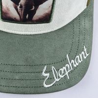 Gorra de béisbol de malla con protección solar, estilo camionero, con bordado de dibujos animados de animales, diseño de Pantera Negra y Lobo, estilo europeo americano Explosions Animal, en gamuza