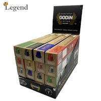 Emballage de luxe pour capsules de café en aluminium, boîte en papier vide, emballage avec ligne perforée pour un ouverture facile, emballage personnalisé pour boîte de capsules de café