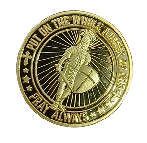 Moneda de Metal Personalizada JinRuiXiang con Diseño de Rosa, Recuerdo Metálico con Acabado Dorado, Estilo Moneda Romana - Product Image 1