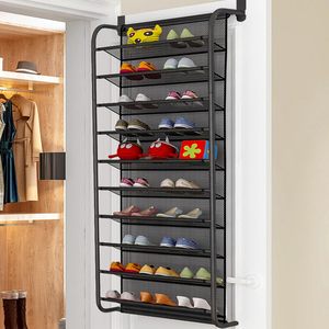 Appesa sopra la porta organizzatori di scarpe <span class=keywords><strong>in</strong></span> rete <span class=keywords><strong>in</strong></span> <span class=keywords><strong>metallo</strong></span> scarpiera per corridoio d'ingresso - Product Image 6