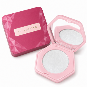 Iluminador Facial y Corporal en Polvo Compacto, Compacto Hexagonal con Espejo, Brillo Superfino, Cosmético Iluminador - Product Image 2