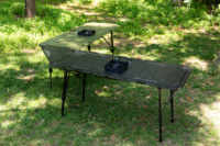Table pliante de camp portable Jambe réglable 5 unités Table de camping en aluminium BBQ IGT
