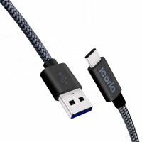 Pabrik grosir 1m 2m USB Tipe C kabel pengisi daya 3A kabel Data ponsel pengisian cepat untuk ponsel IOS dan kamera