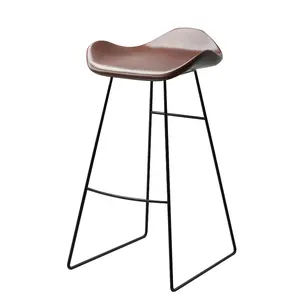 Cadeira alta para cozinha, móveis de design moderno, cadeira com pés altos, tecido macio nórdico, bancos de bar, estrutura de metal