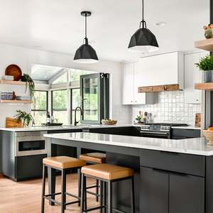 High End Latest Design Modular <b>Wooden</b> Modern Kitchen Cabinets for Apartment and Villa Use - Product Image 2