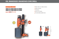 Perceuse à carottage diamantée électrique CAYKEN DK-350 de qualité industrielle, boîte de vitesses immergée dans l'huile de 350 mm, 5280 W pour les grands et petits trous, OEM