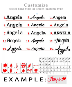 Della Ragazza Dei Monili Personalizzati Scrittura a Mano Lettera Personalizzata Nome Collane - Product Image 4