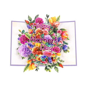 <span class=keywords><strong>Carte</strong></span> de vœux créative 3D pop-up pour la fête des mères, les anniversaires et le Nouvel An, en papier verni UV, <span class=keywords><strong>cadeau</strong></span> fait main, bouquet de fleurs de carnation - Product Image 5
