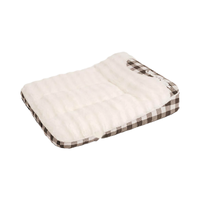 Klassische Mode Kopfstütze rechteckige ortho pä dische Hunde bett Haustier bett Boucle Hunde bett
