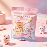 Sac en Mylar holographique de luxe personnalisé avec logo, pour cadeaux de fête, cadeaux pour enfants, jouets en peluche, boîte surprise mystère