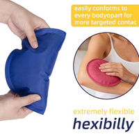Compresse de gel ronde réutilisable en nylon, personnalisable (couleur, logo, taille), pour thérapie physique et soulagement de la douleur (chaud/froid)