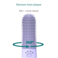 Cepillo de Dientes de Goma Suave de 360 Grados NCIPET, Cepillo para Limpieza Bucal de Mascotas