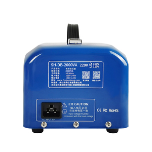 Shunhong หม้อแปลงไฟฟ้าแบบขั้น2000W หม้อแปลง Toroidal สีน้ำเงินสำหรับเครื่องพิมพ์อิงค์เจ็ท220V ถึง110V <span class=keywords><strong>100V</strong></span> <span class=keywords><strong>230V</strong></span> 2000VA 2Kw 2Kva - Product Image 3