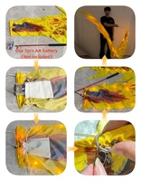 Ruban lumineux LED pour danse du dragon chinois avec bâton, serpent lumineux Poi sans tête de dragon, accessoires de performance de fitness en extérieur