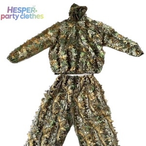 Combinaison de camouflage HESPER, tenue de camouflage Ghillie pour la photographie et l'observation des oiseaux, avec camouflage 3D en feuilles, polyester respirant - Product Image 3