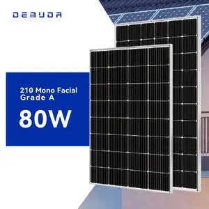 Demuda Class 300w 400W 1000W 182MBB Кровельная Черепица С полуячейками 530-550 Ватт Высокоэффективная монокристаллическая солнечная панель