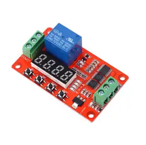 SeekEC DC 12V Self-lock LED Digital Time Delay Relay PLC Cycle Timer Relay Control Switch Car Real Timing Relay Pulse Sign