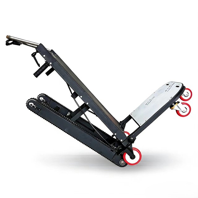 Electric crawler stair-climbing machine - A foldable home-use stair-climbing device