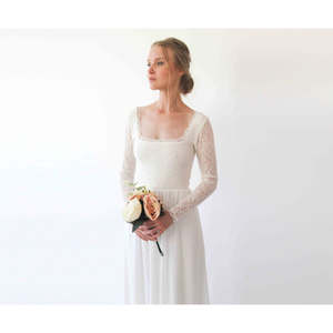 Abito da sposa con scollo quadrato # 1231 - Product Image 5