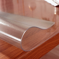 Nappes en plastique transparent épais de haute qualité impression nappe de fleurs couverture de protection de Table transparente rouleau de Film PVC