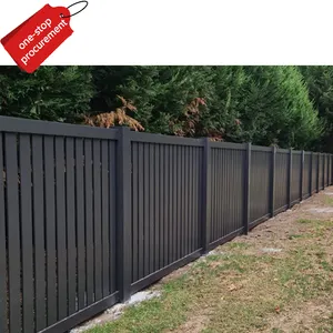 Powder coating modern garden vertical aluminum slat fence vertical panels