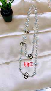 Collana di Perle Stile Bohémien Multicolore Placcata <span class=keywords><strong>Oro</strong></span> con Catena Intrecciata per Matrimoni, Fidanzamenti e Regali - Product Image 3