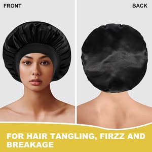 Gorro versátil de alta elasticidad para proteger el cabello, gorro posparto, turbante, gorro de ducha, gorro de satén para lactancia y para dormir para mujer - Product Image 3