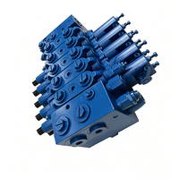 Vanne de distribution de débit hydraulique, vanne directionnelle multi-voies pour les équipements agricoles, de construction et de manutention de matériaux