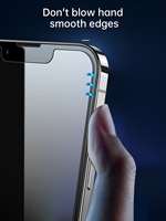 LFD 9H Hardheid 3D Radian Gehard Glas 0,33 mm Anti-spionage Licht Zwart Mobiele Telefoon Schermbeschermer