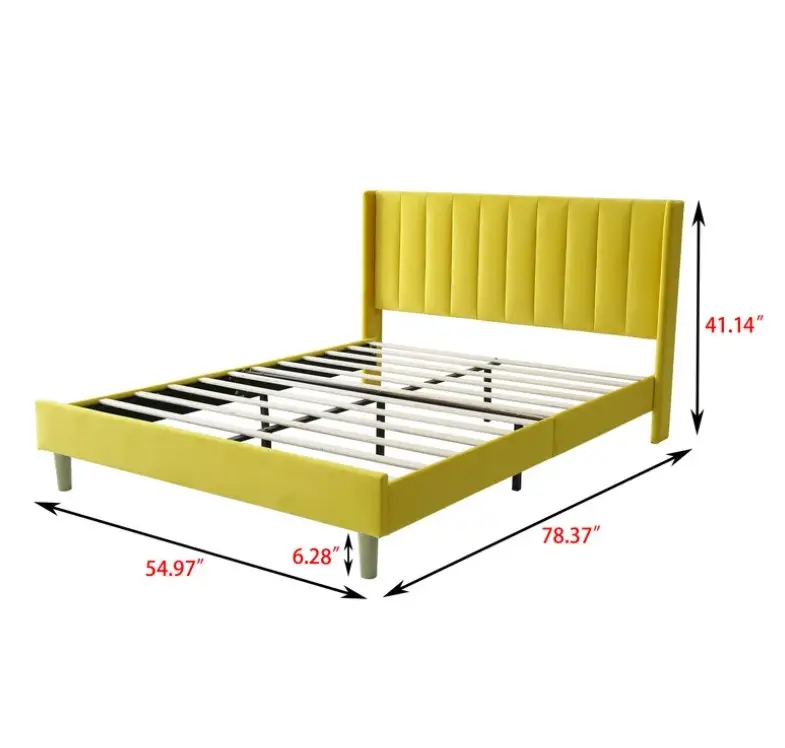 Cadre de lit gigogne ajustable haut de gamme californien rembourré simple king queen size Vente en gros en usine