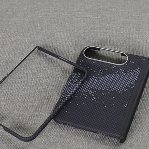 เคสโทรศัพท์รุ่นใหม่ ดีไซน์บางเฉียบ วัสดุพรีเมียมจากใยอะรามิด ป้องกันแรงกระแทก ป้องกันรอยนิ้วมือ พร้อมแม่เหล็ก สำหรับ <span class=keywords><strong>iPhone</strong></span> Duo - Product Image 2
