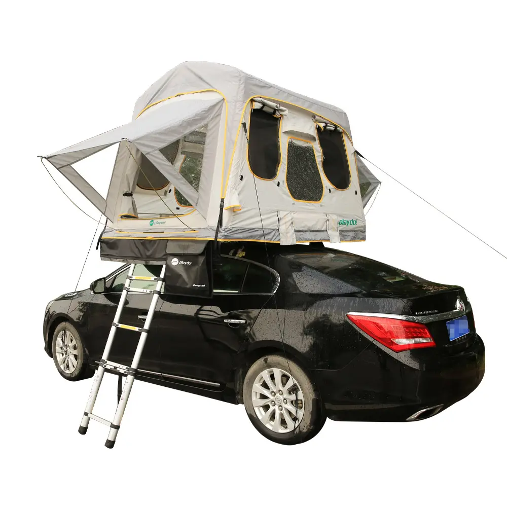 נייד SUV רכב משפחה גג אוהל חיצוני קמפינג רך כיסוי מתנפח Dachzelt