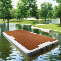 Plate-forme de jet ski personnalisée Drop Stitch, quai gonflable flottant avec EVA pour divertissement en mer et en lac