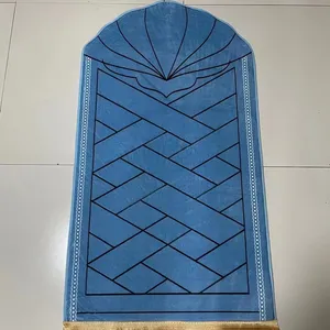 Мусульманский Молитвенный Ковер, продаваемый ковер для мусульманской поклонения, золотой бархатный коврик для мытья без пыли со стразами