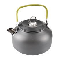 Ensemble d'ustensiles de cuisine de camping portables en aluminium anodisé de qualité supérieure, compatible avec les cuisinières à gaz, poêles à frire, capacité 1-2L