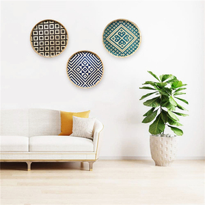 Décorations murales bohèmes en bois pour salon, chambre et studio – Pièces d'art brodées pour l'intérieur – Articles de décoration pour la maison - Product Image 6