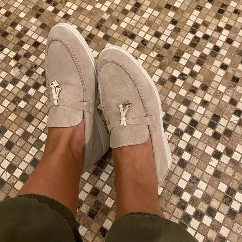 Leren Dames Loafers Luie Flats Mocassins Platte Schoenen Lente En Herfst Nieuwe Zomer Wandelen Heren Rij Sneakers Vrijetijdsschoenen