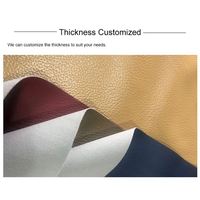 Tissu synthétique en cuir PU personnalisé blanc bleu rouge noir pour vêtements et intérieurs de maison
