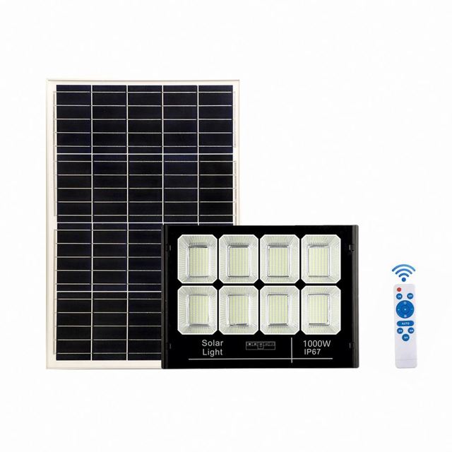 Outdoor 500W 1000W 2000W LED Solar Flood Lights with Remote Control IP67 Rated for Courtyard Garden & Hotel
